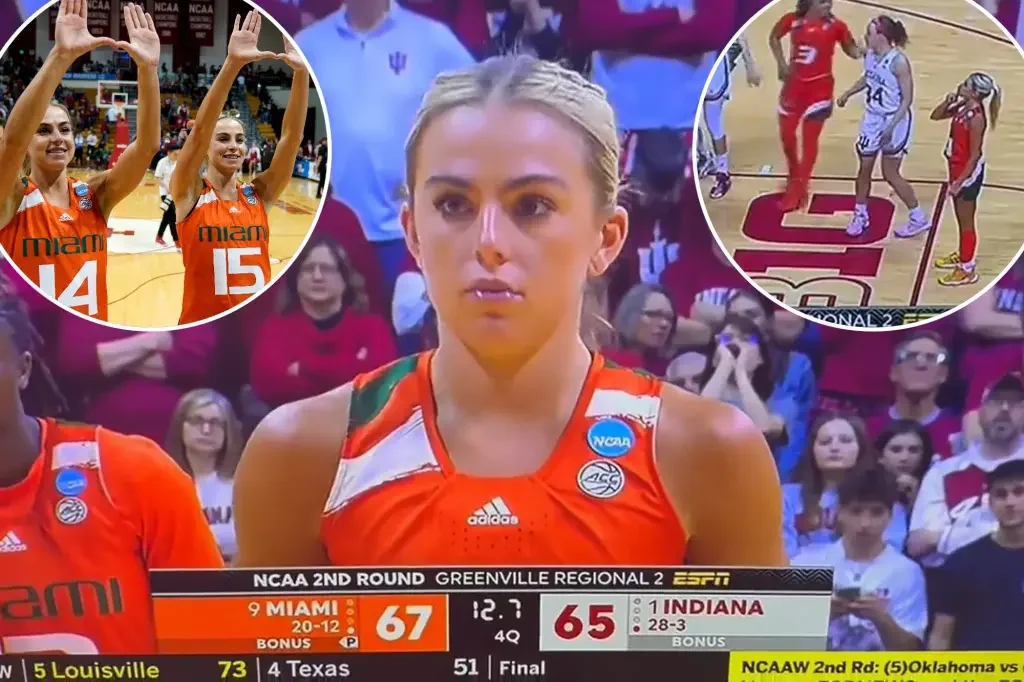 Miami upsets Indiana in March Madness, advances to Sweet 16 with a message for fans.