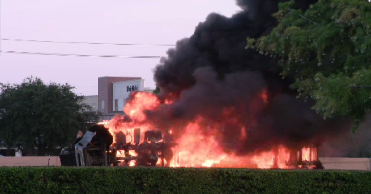 Featured image for Massive Tanker Truck Fire Causes Chaos on US 75 in Plano