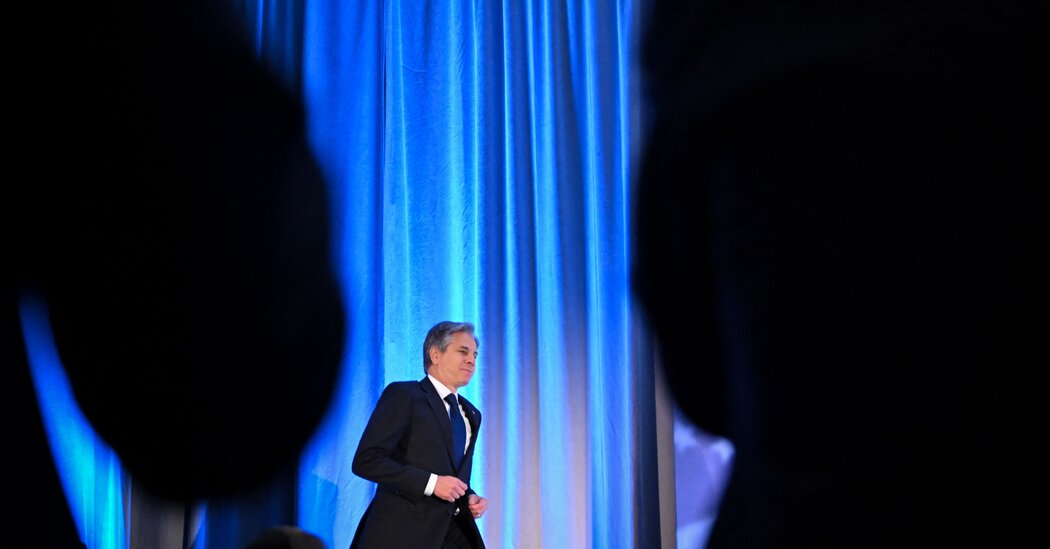 Blinken's Saudi-Israeli normalization talks overshadowed by nuclear concerns.