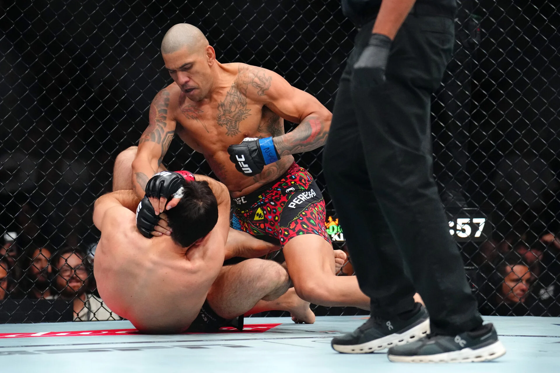 Featured image for Israel Adesanya Reacts to Pereira's Knockout at UFC 320