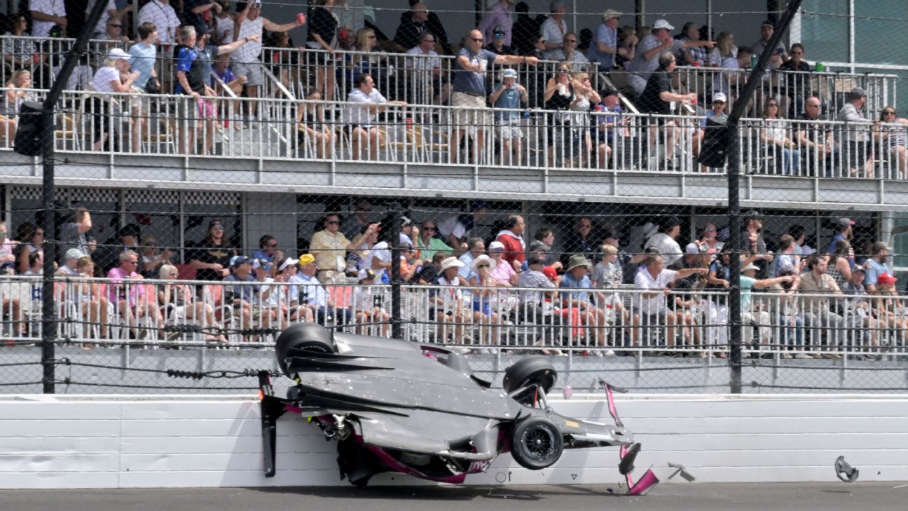 IndyCar investigates flying wheel incident at 2021 Indy 500.