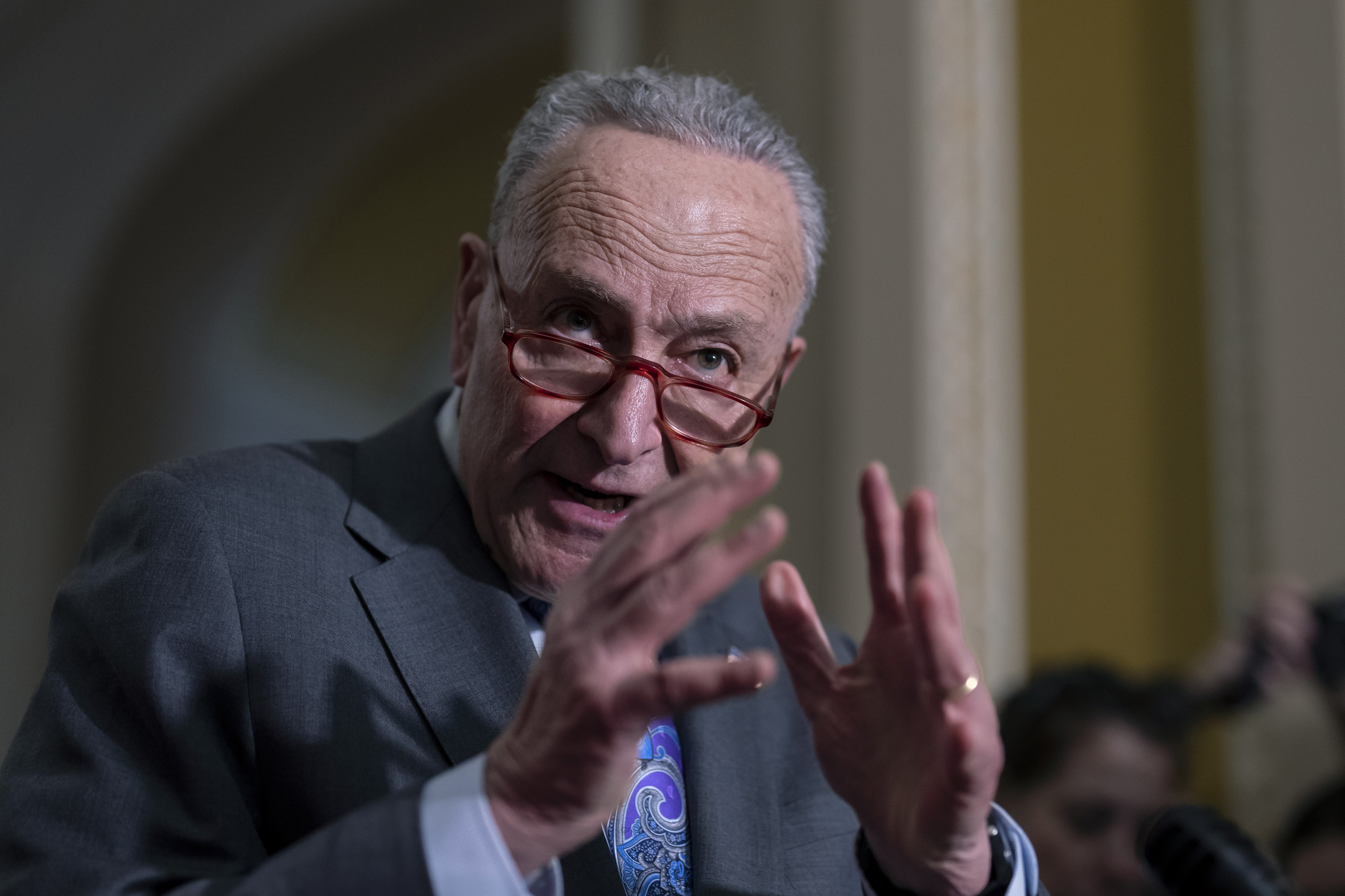 Featured image for Schumer clashes with House GOP over energy policies.