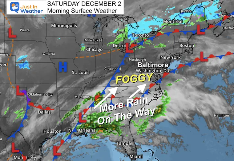 Mixed Weather Ahead: Fog, Rain, and Possible Snow in Maryland