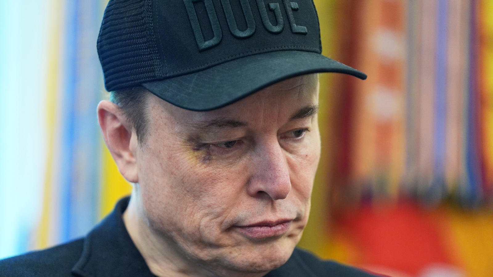 Elon Musk's Black Eye Sparks Speculation at White House Farewell