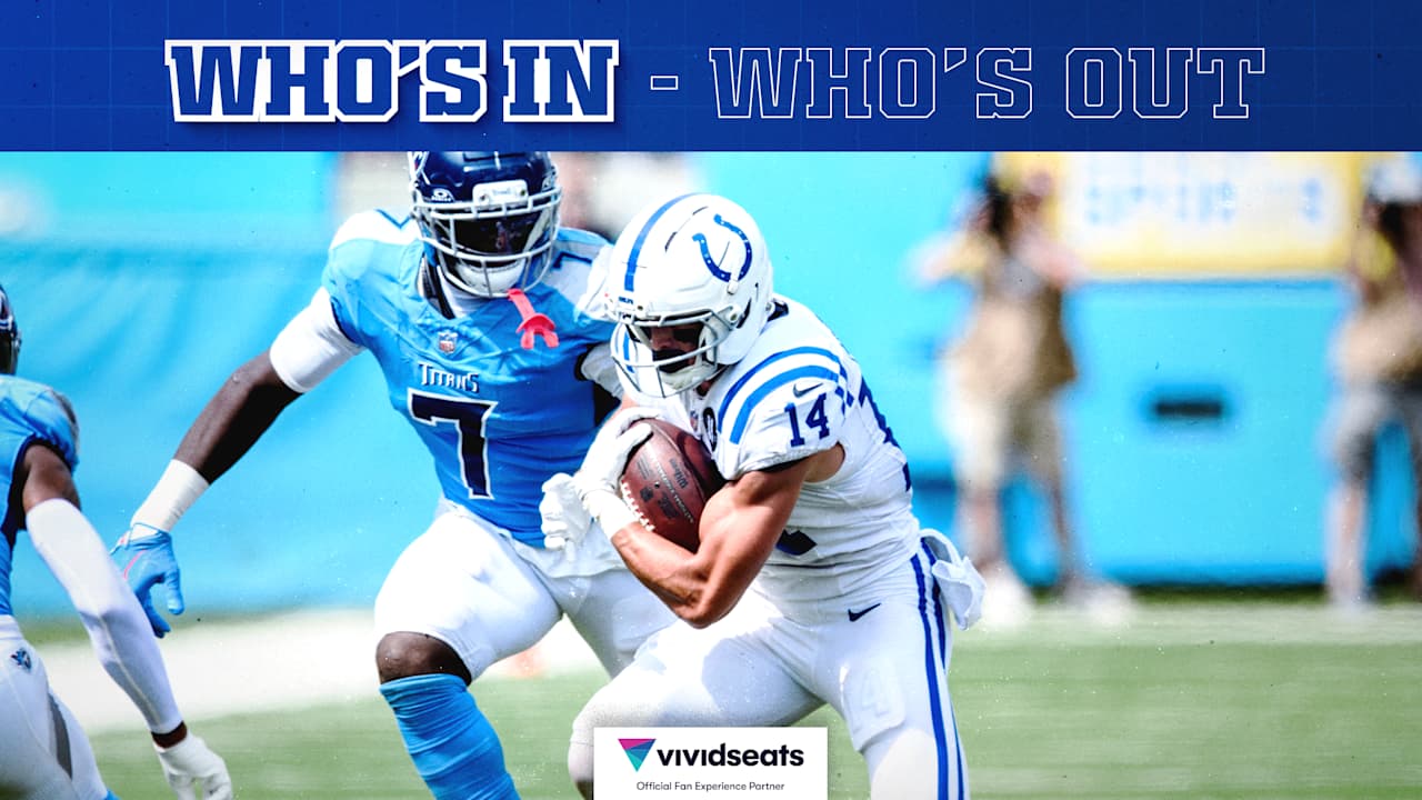 Featured image for Colts Out Three Starters for Week 4 Rams Game