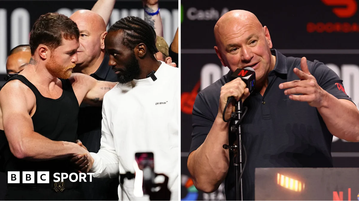 Dana White Clashes with Reporter Amid Canelo-Crawford Promos