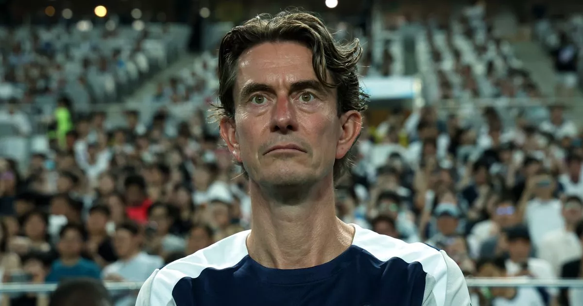 Featured image for Thomas Frank discusses Maddison's serious knee injury during Spurs' Seoul match