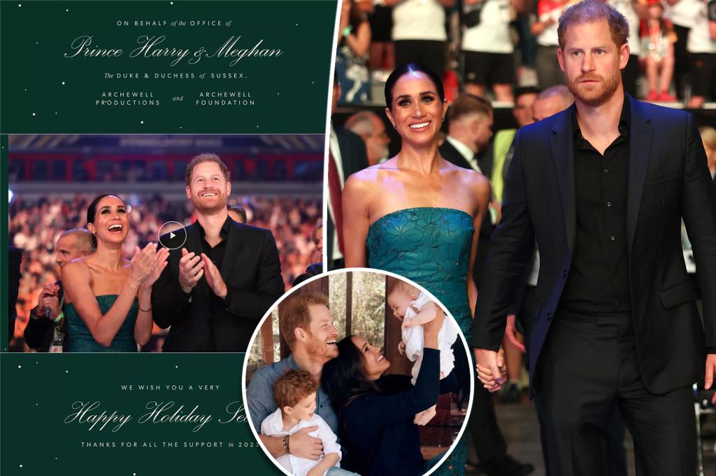 Featured image for "Archie and Lilibet absent from Meghan and Harry's 2023 holiday card"