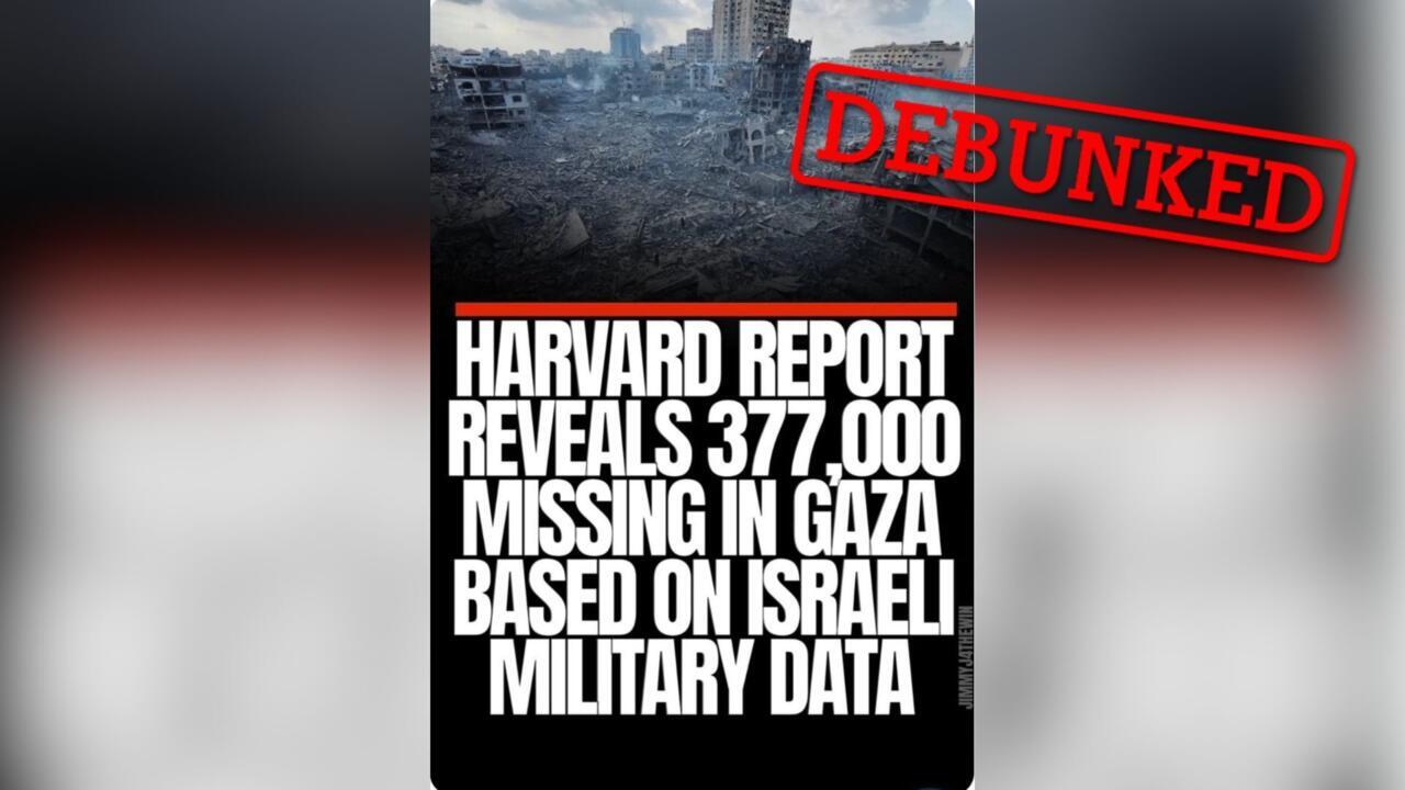 Featured image for Misinterpretation of Harvard Report Claims 377,000 Gazans Are Missing
