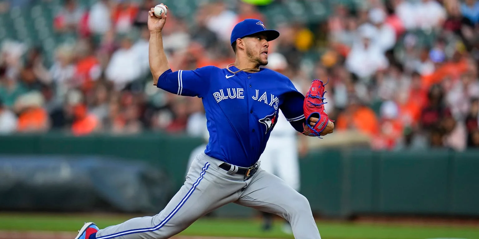 José Berríos dominates Orioles with no-hit bid.