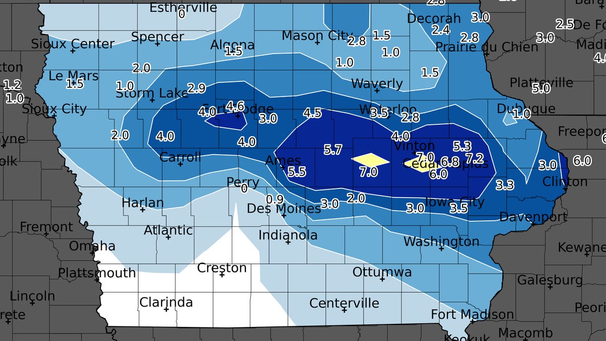 Snowfall Totals and Forecast for Iowa: What to Expect for the Weekend
