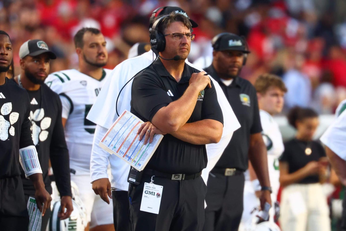 Featured image for Ohio University terminates football coach Brian Smith over misconduct