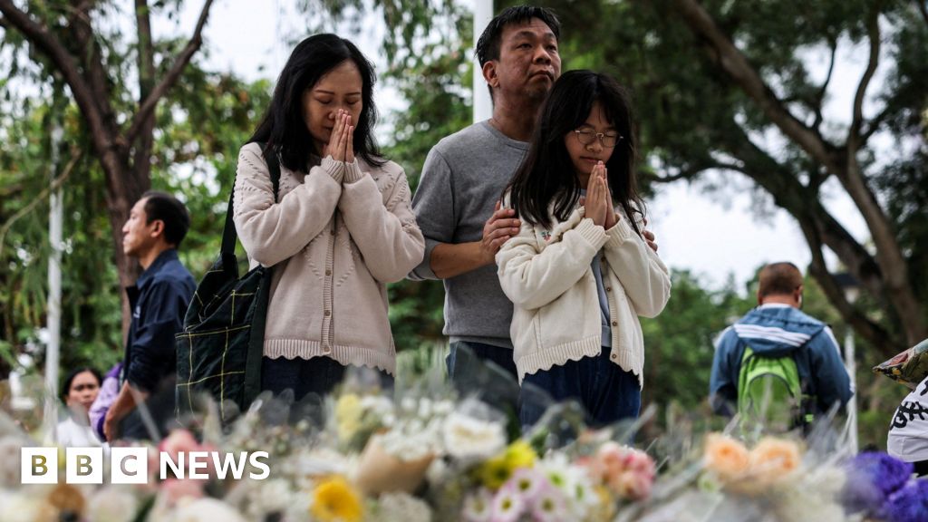 Featured image for Hong Kong Fire Death Toll Rises to 146 Amid Tensions and Mourning