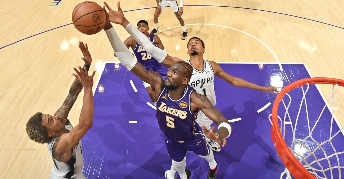 Featured image for Lakers' Key Players Shine in Close Win Over Spurs