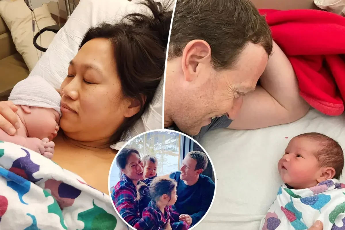 Mark Zuckerberg and Priscilla Chan welcome third daughter, Aurelia.