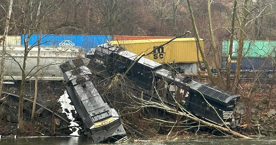 Featured image for "Multiple Train Cars Derail into Lehigh River in Pennsylvania"