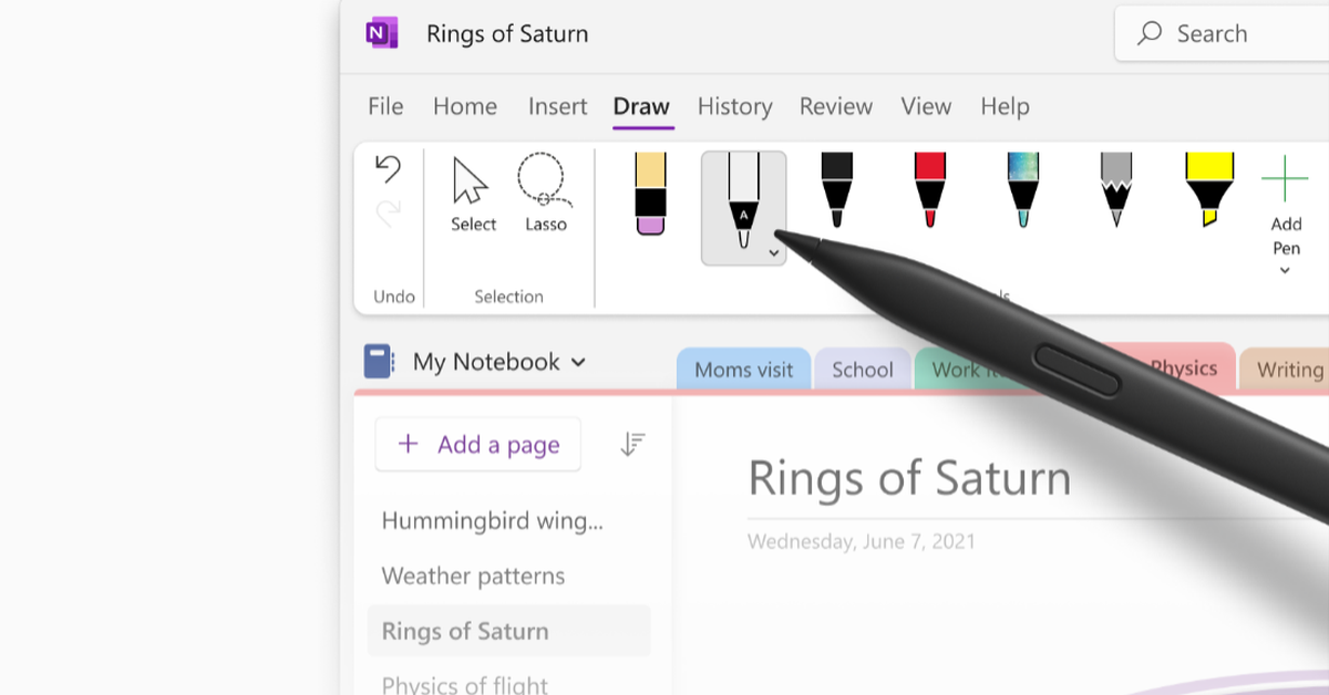 Featured image for Enhanced Pen and Ink Gestures and AI Note-taking in OneNote for Windows