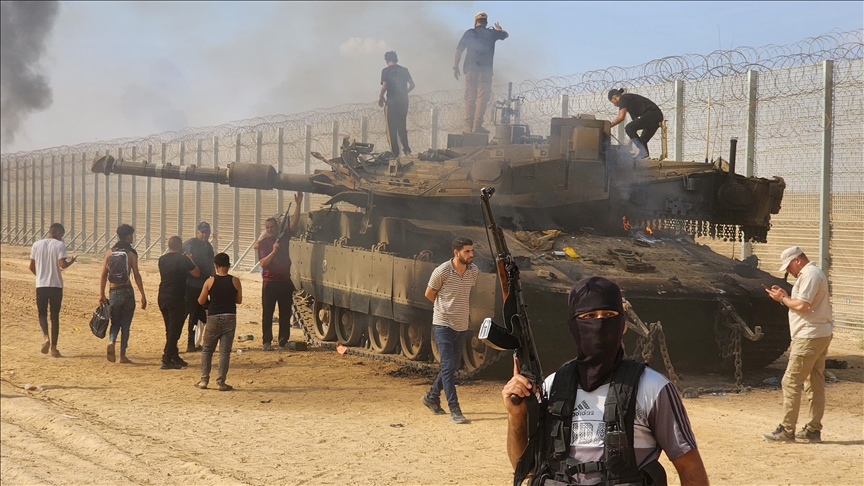 Featured image for Hamas' Armed Wing Claims Destruction of Israeli Tank and Bulldozers in Gaza