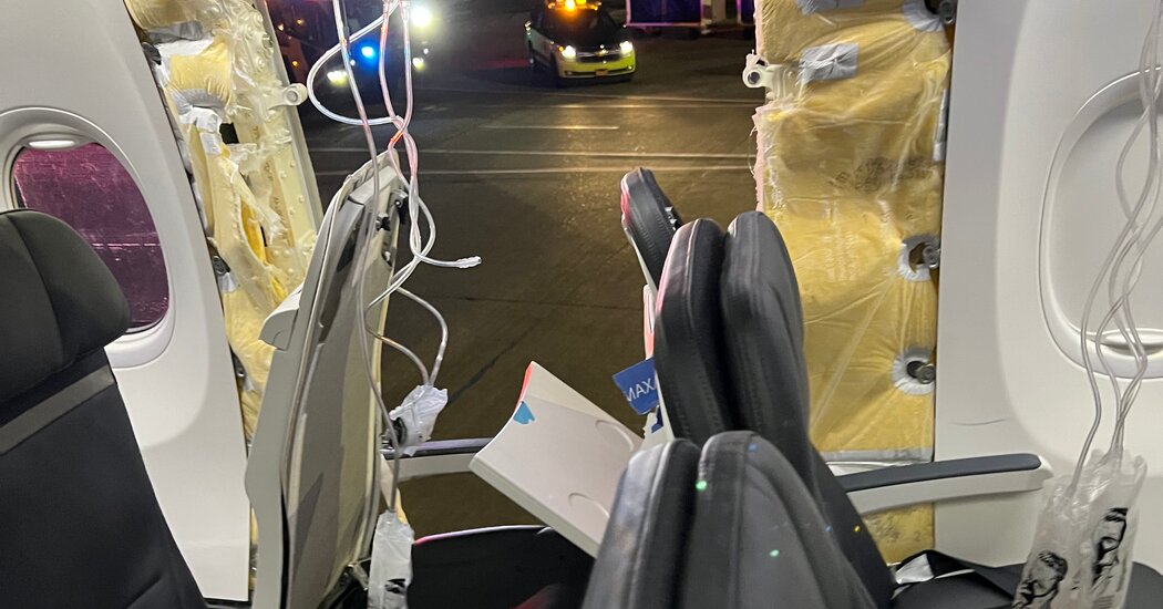 "Boeing Max 9 Grounding Impact: Shares Slide, Emergency Landing, and Missing Door Plug"