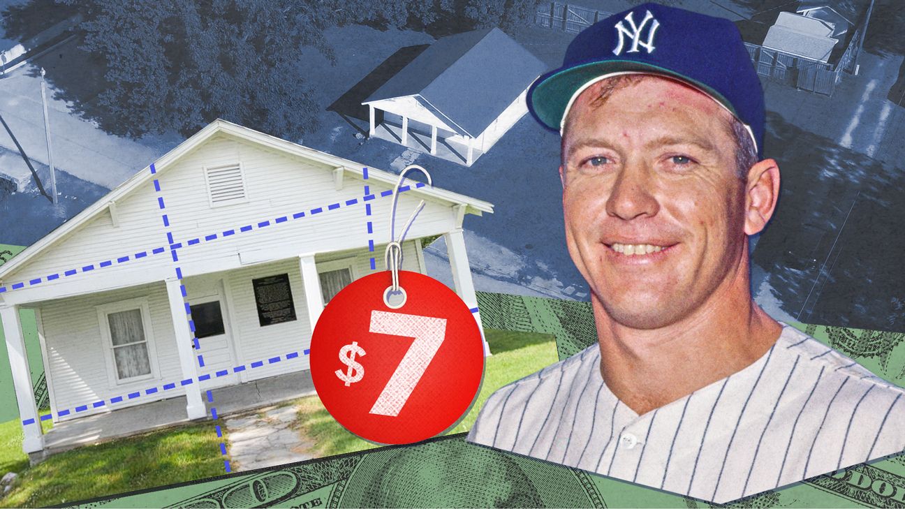 Featured image for "Mickey Mantle's Childhood Home Hits the Market: Own a Piece of Baseball History for Just $7!"