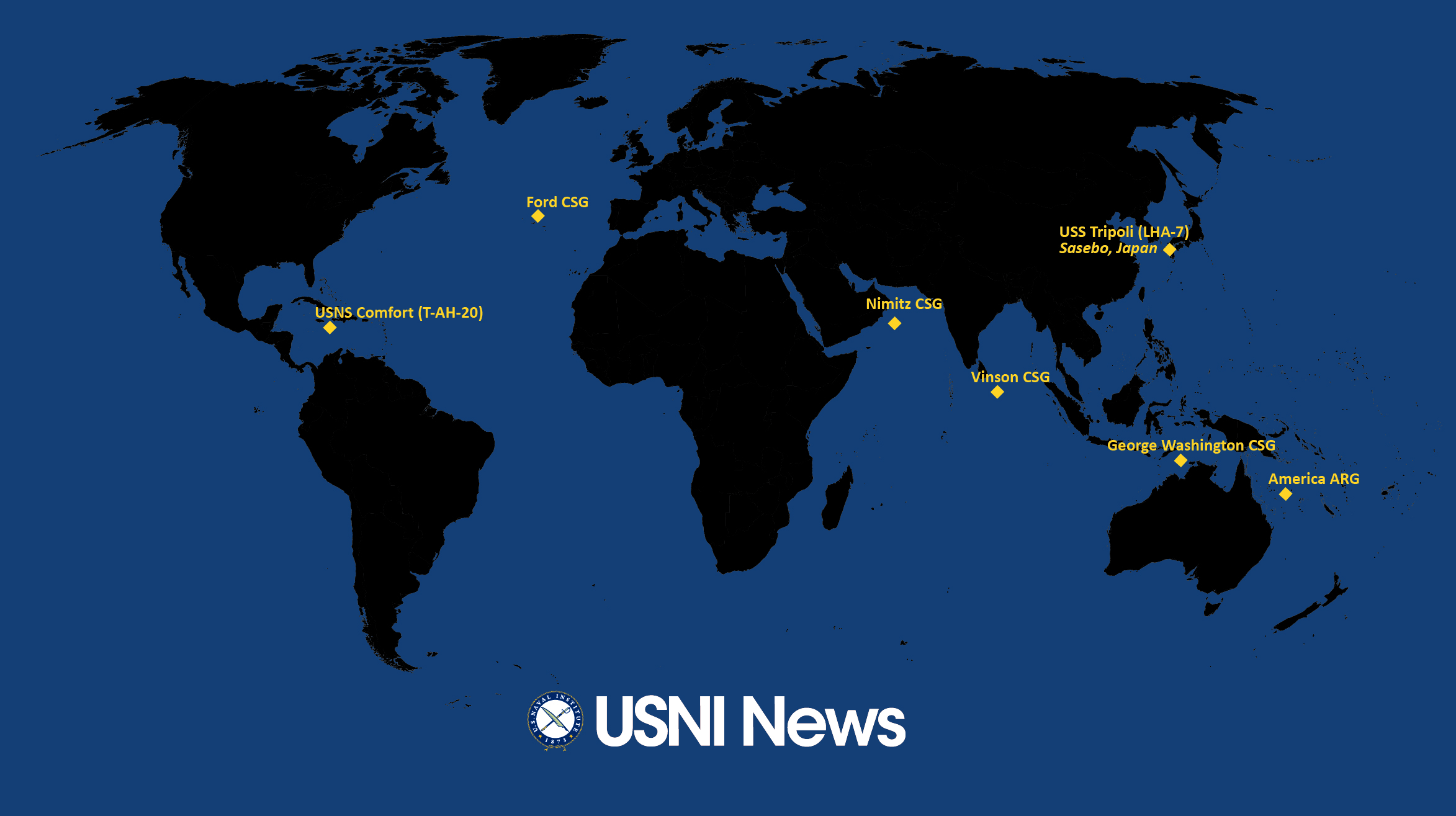 Featured image for USNI News Updates Fleet and Marine Status as of July 14, 2025