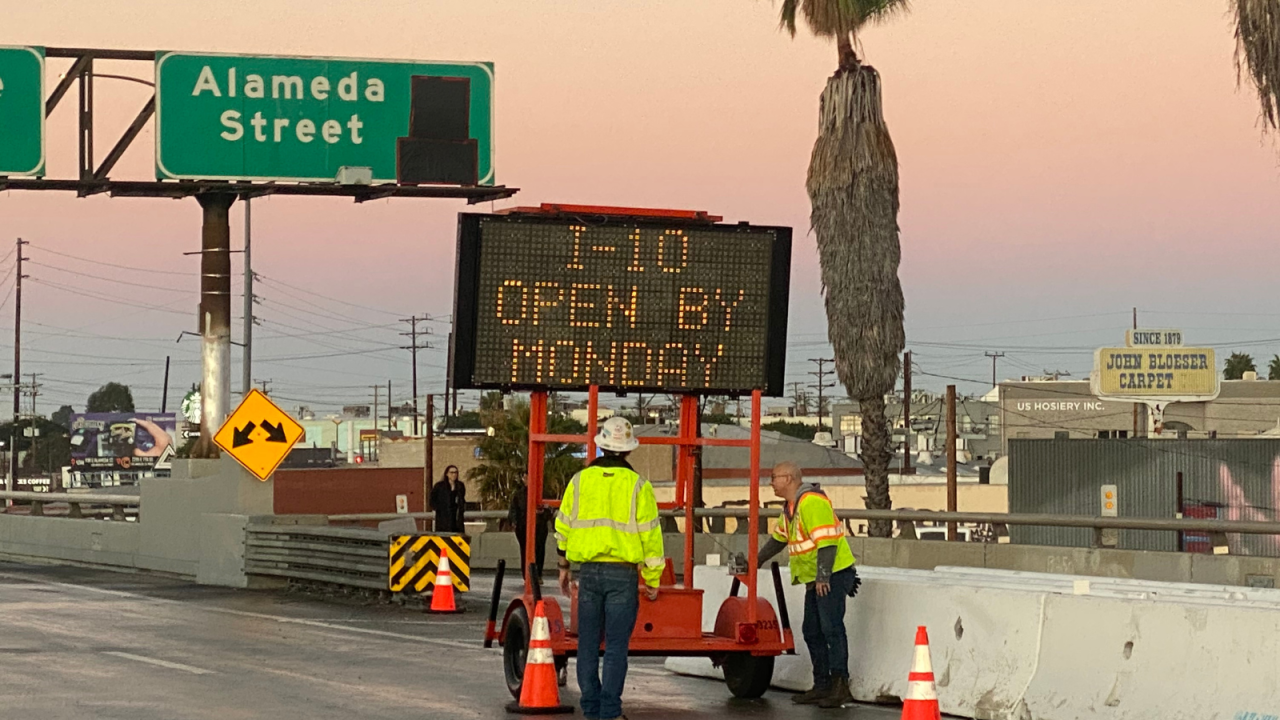 Featured image for "10 Freeway Reopens After Fire Damage for Monday Commuters"