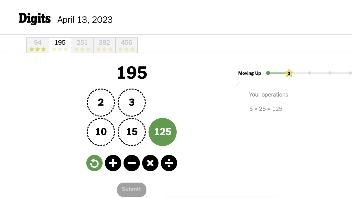 Featured image for Digits: The New Wordle-like Math Game from The New York Times