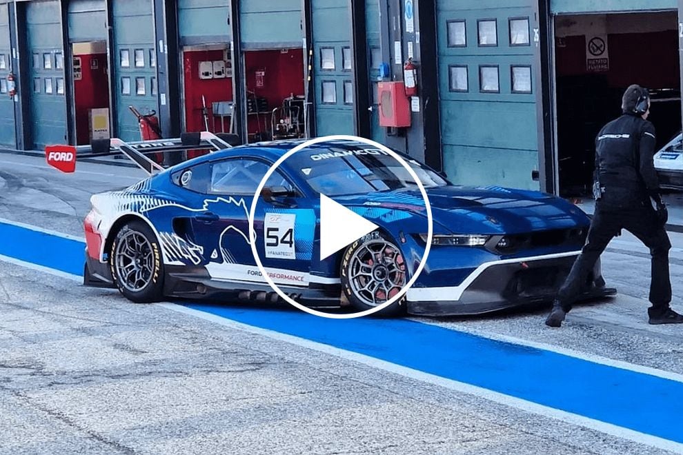 Featured image for "Ford Mustang GT3 Roars at Misano Race Track Shakedown"