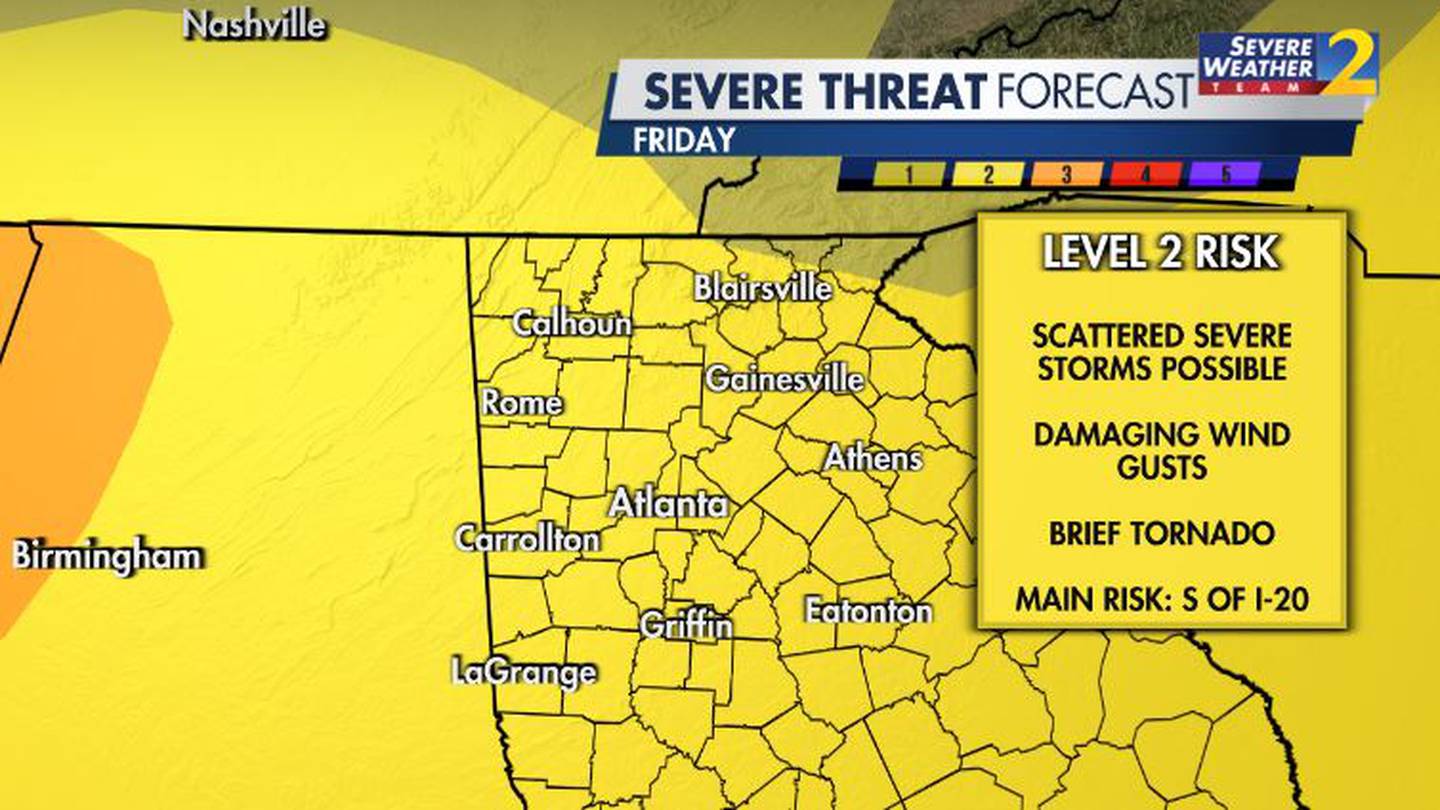 Featured image for "Friday's Severe Weather Threat: Tornadoes and Damaging Winds Possible in Georgia and Florida"