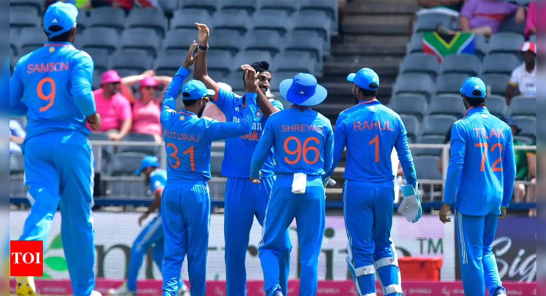 Featured image for "Arshdeep Singh and Avesh Khan lead India to record-breaking victory over South Africa in 1st ODI"