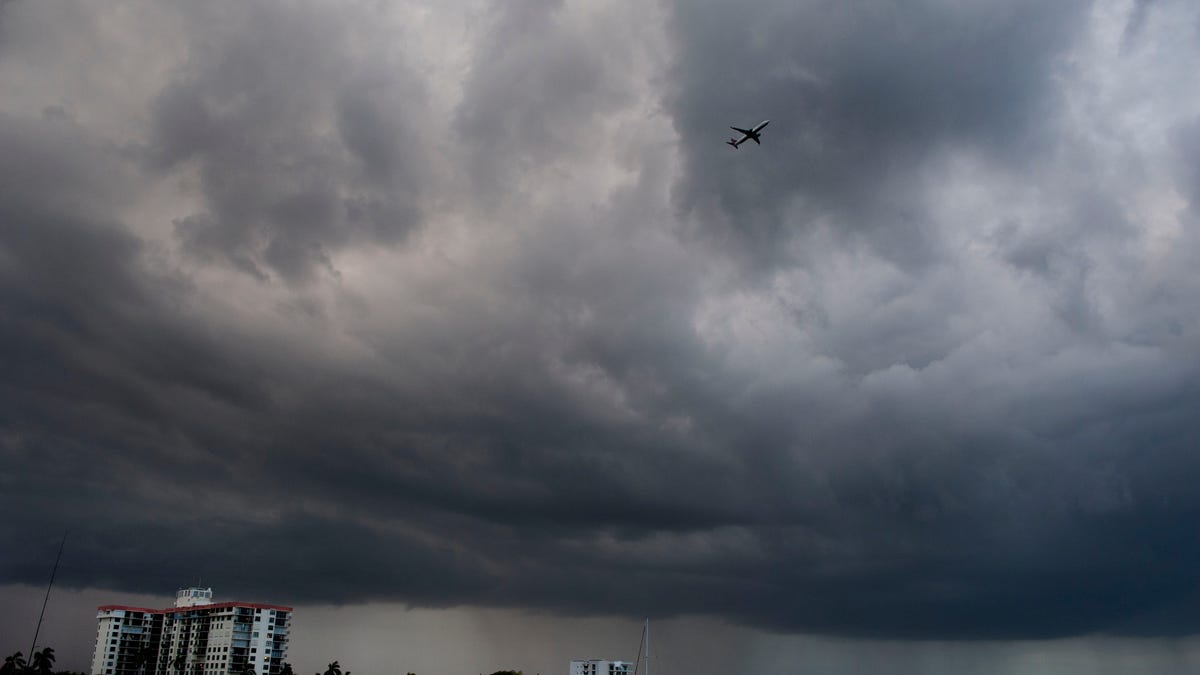 Severe storms hit Florida, bringing record rainfall and wind damage.