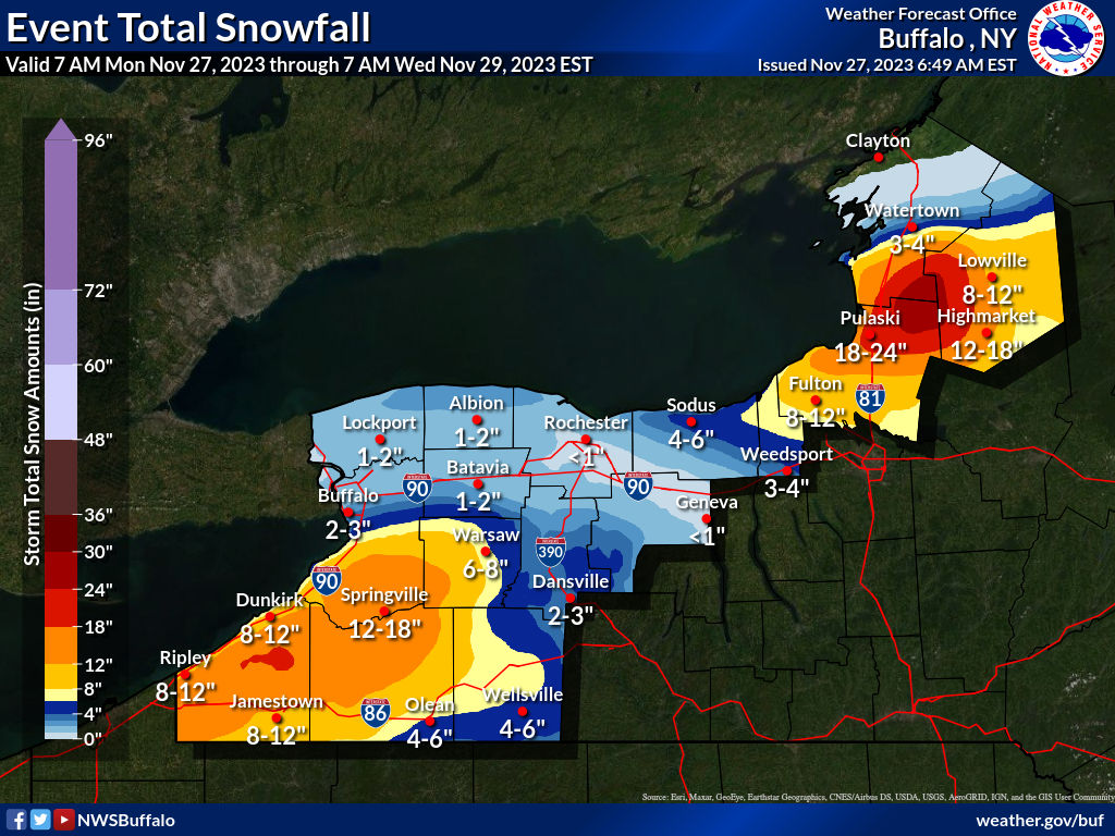 "Upstate New York and Western New York Brace for Massive Lake-Effect Snowstorm"