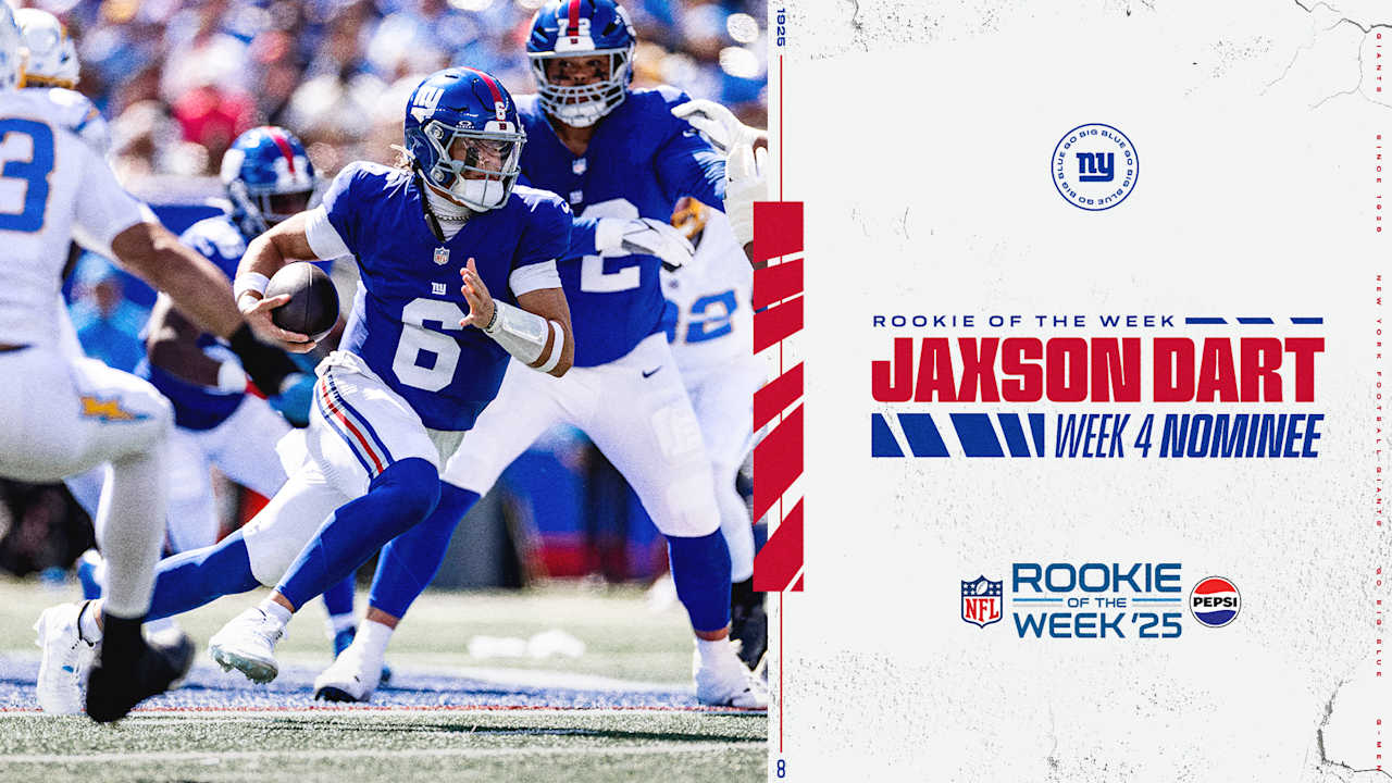Featured image for Jaxson Dart's Bold Playbook Sparks Giants' Upset and Rookie Recognition