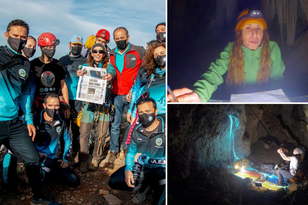 Elite Spanish mountaineer emerges from 500-day cave solitude.