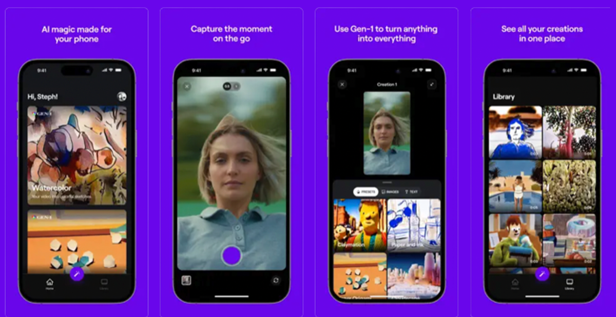Runway's iOS app brings easy generative AI video creation to your fingertips.