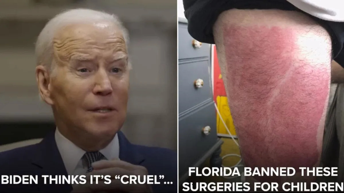 Biden Criticizes Florida's Anti-LGBTQ Policies and Trans Surgeries Video Release.