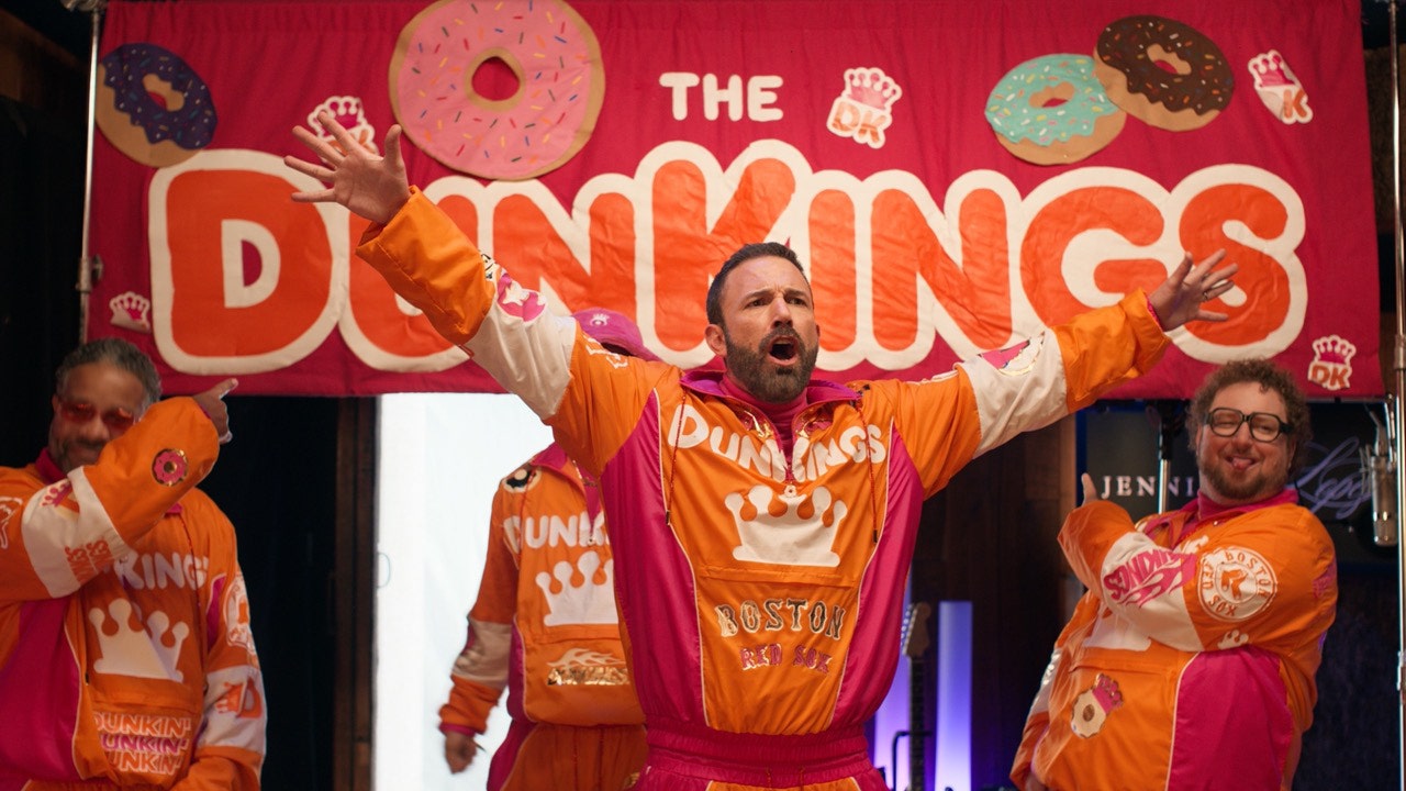 Featured image for "Ben Affleck's Dunkin' Super Bowl Ad: Merch Sells Out, Matt Damon Talks, and Ranking New Menu Items"