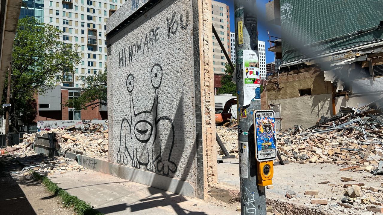 Featured image for 'Hi, How Are You' mural survives building demolition in Austin