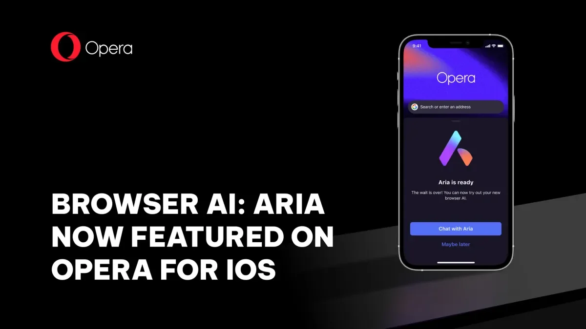 "Opera's Aria: The AI Companion for iOS Web Browsing"