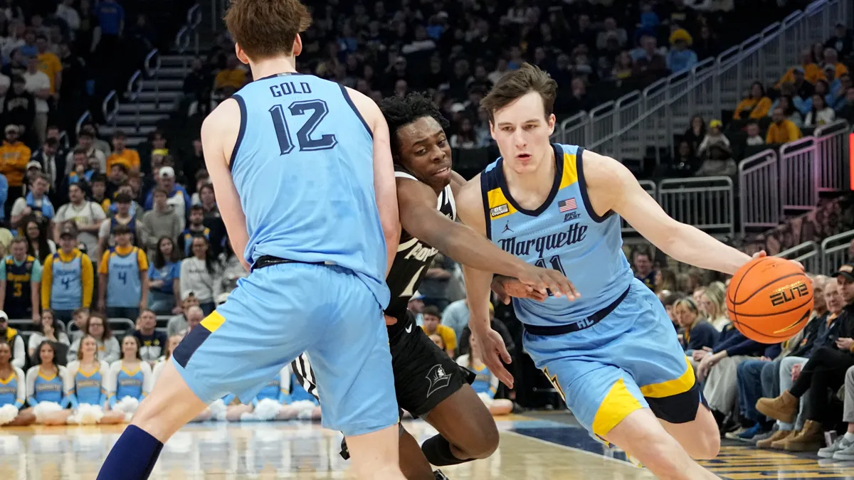 Featured image for Marquette's Tyler Kolek to Miss Rest of Regular Season with Oblique Injury