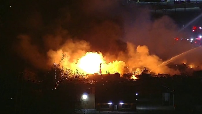 Featured image for "Massive Fire and Explosions Rock Distribution Plant in Clinton Township"