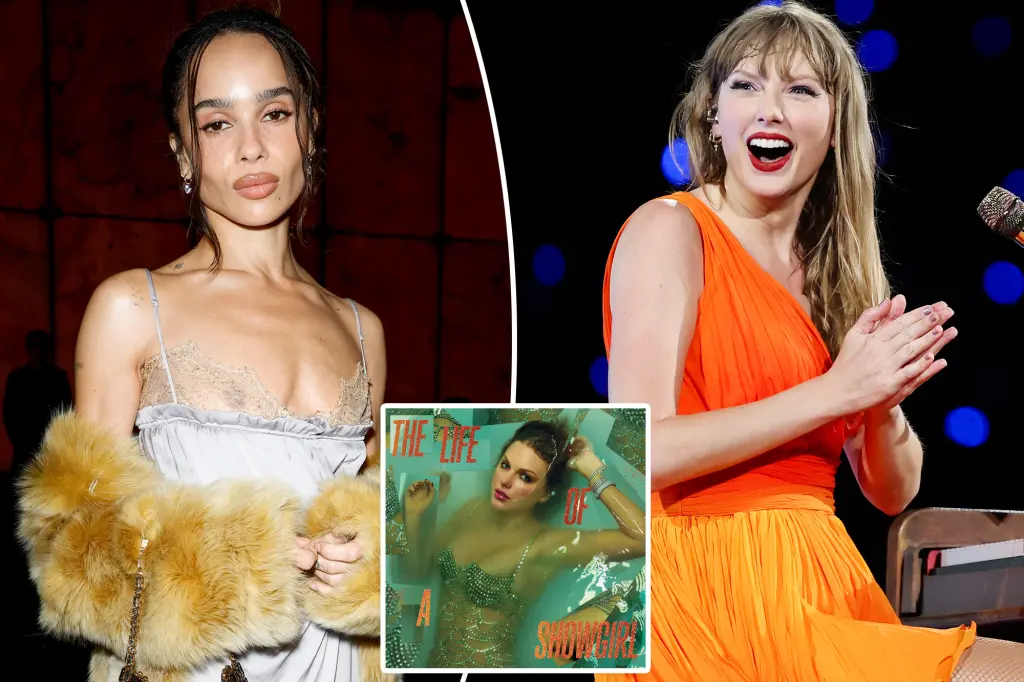 Featured image for Zoë Kravitz Reviews Taylor Swift's 'The Life of a Showgirl' Amid New Countdown