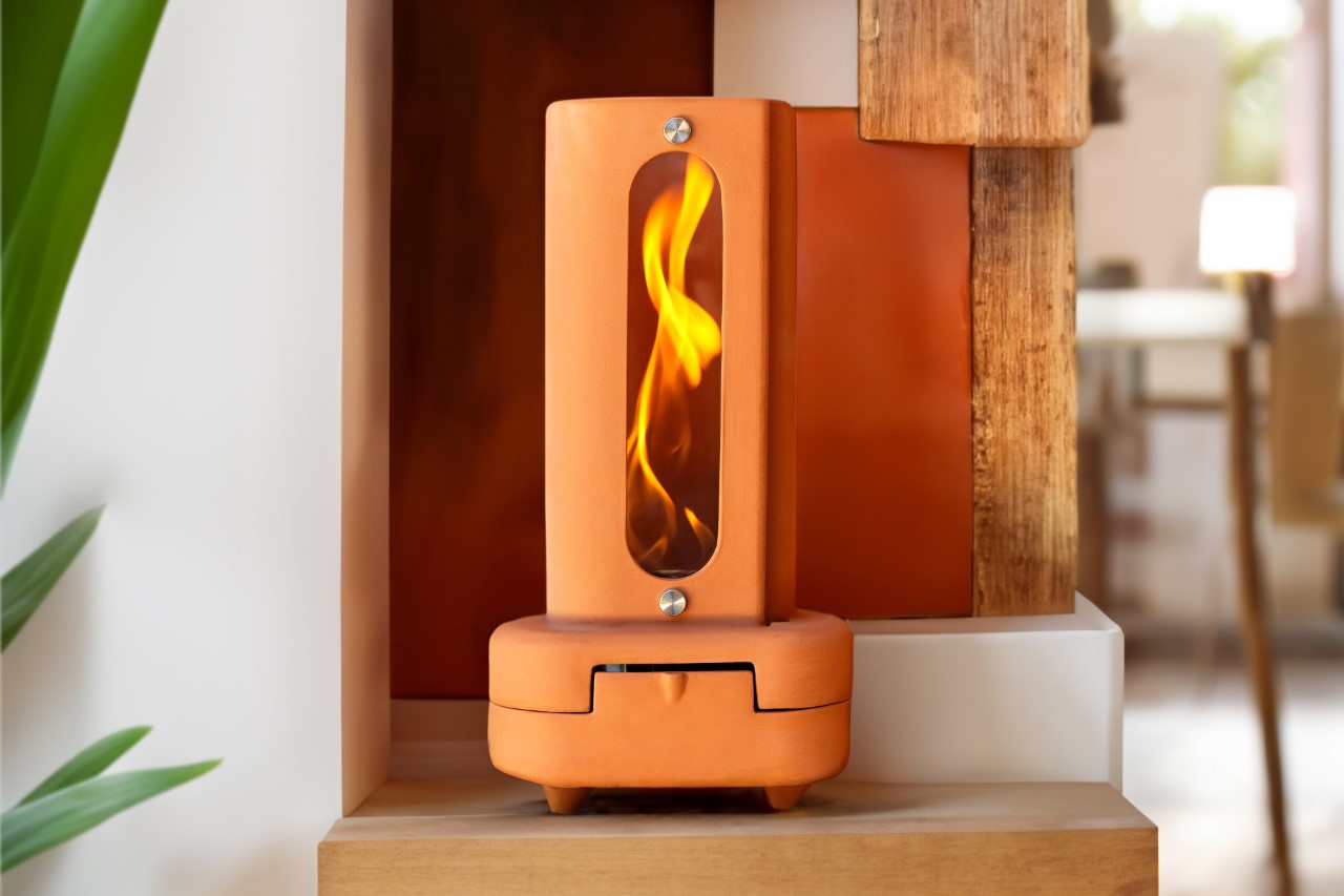 Featured image for "Terracotta Chimney: Compact and Sustainable Fireplace Alternative for Cozy Warmth"