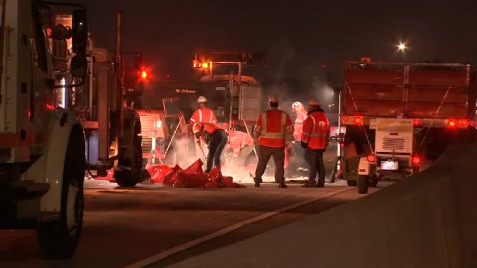 Featured image for Sinkhole Debris Shuts Down Lanes on 5 Freeway in Glendale.