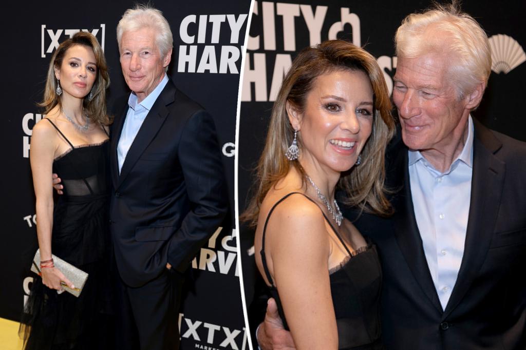 Featured image for "Richard Gere, 74, Steps Out with Wife Alejandra Silva, 41, for Rare Red Carpet Appearance"