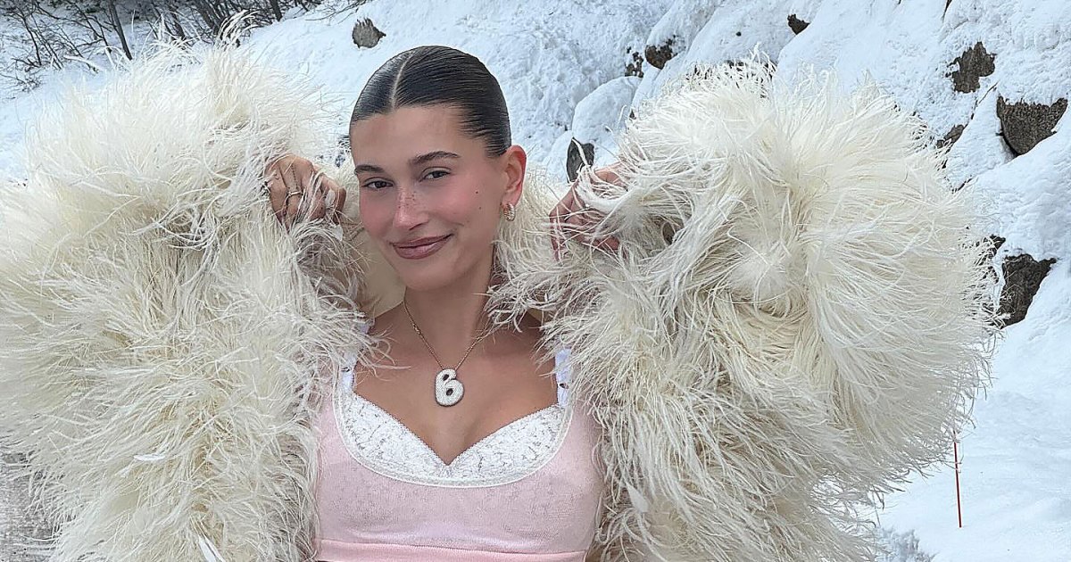 Featured image for Hailey Bieber's Snowy Aspen Getaway: Lingerie, Laughter, and Preppy Style