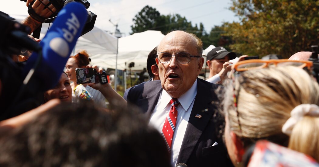 "Rudy Giuliani's Defamation Trial: Accused of Damaging Georgia Election Workers"