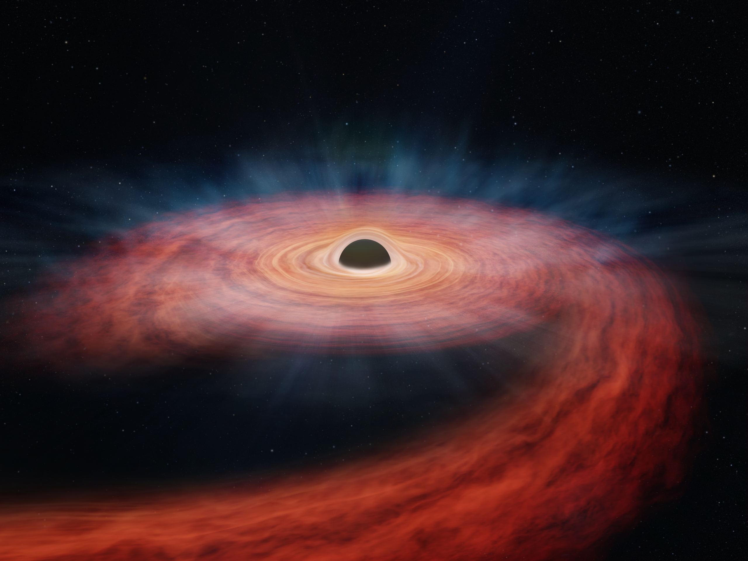 Cosmic Catastrophe: Massive Black Hole Shatters Star, Scattering Debris Across the Universe