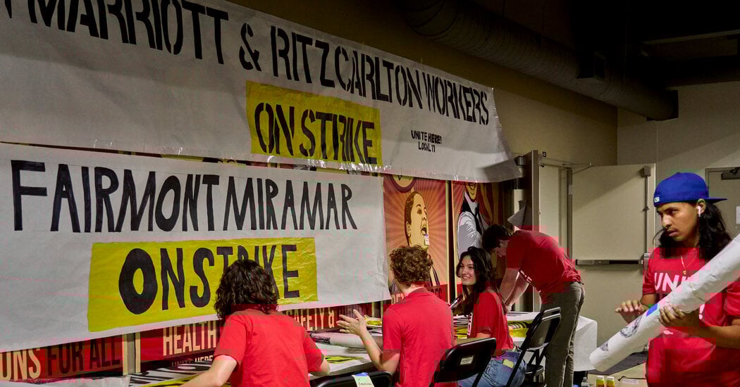 Featured image for Hotel Workers in Los Angeles and Southern California Strike for Better Pay and Conditions