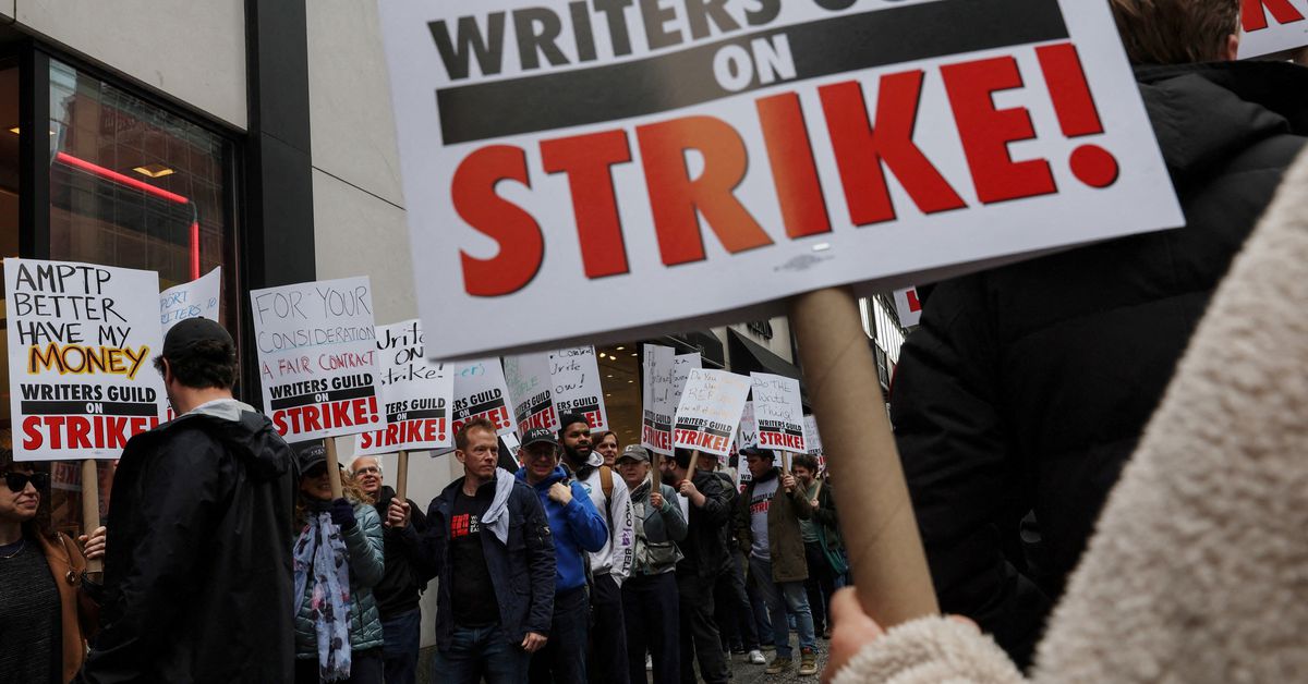 Hollywood Writers' Strike Threatens Future of Late Night Shows and AI Technology.